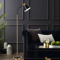 62-in Metal 1-Bulb Rotatable Reading Floor Light, Floor Lamp, Dia 9.4in