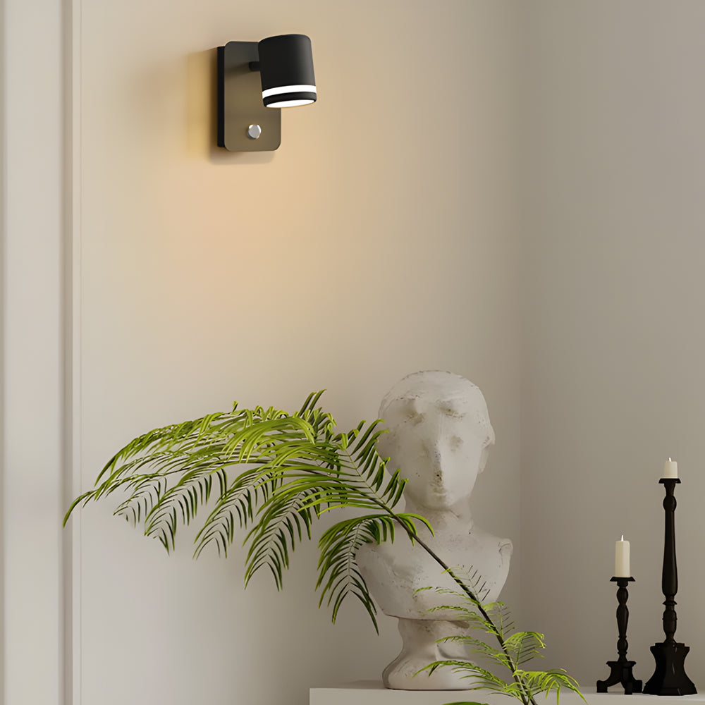 USB Rotatable Magnetic Wall Fixture Bedside Spotlight, Bedroom Wall Sconce, detail 4