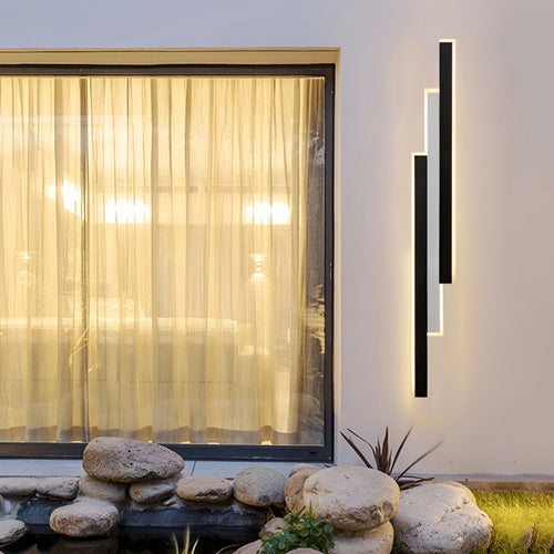 3-Light Combined Linear Wall Fixtures 3-LED Rectangle Bar Exterior Wall Light, Outdoor Wall Light, detail 2