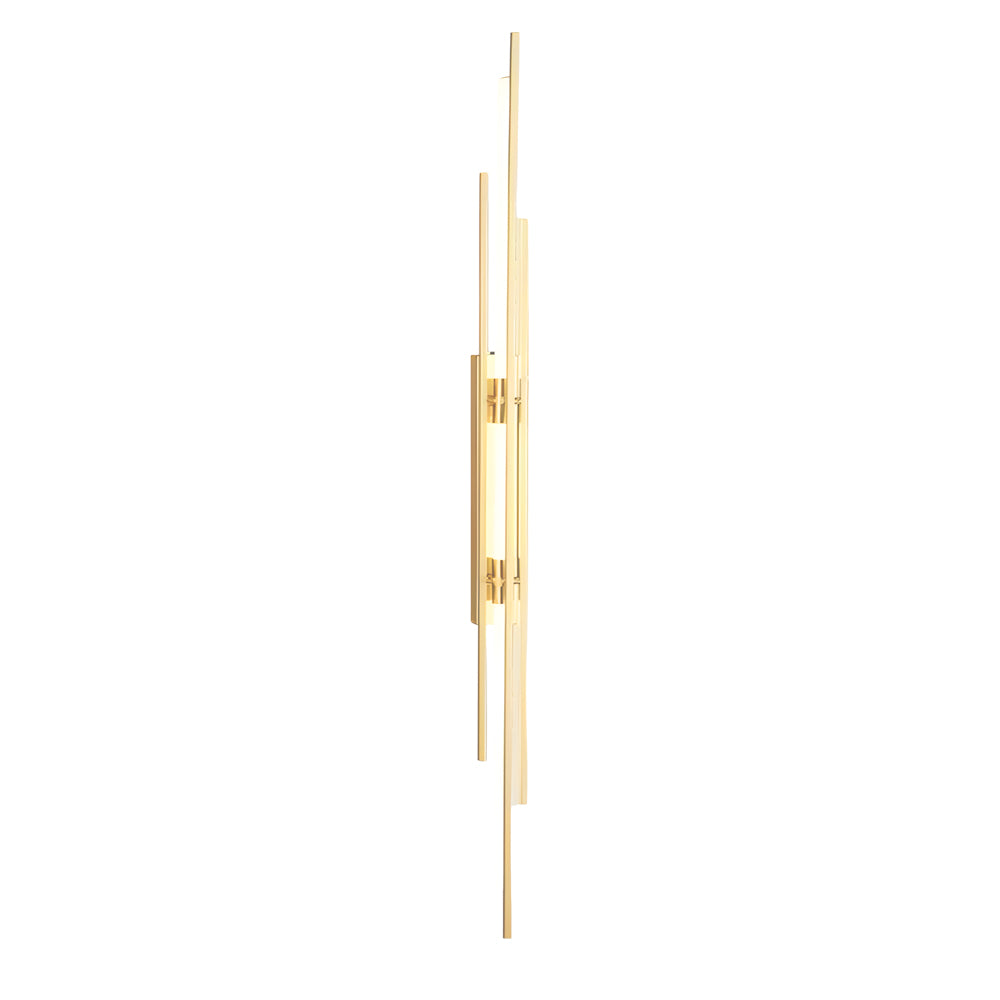 Long Strips Grille Iron Acrylic Clean Contemporary LED Wall Light, Hardwired Wall Sconce, detail 14