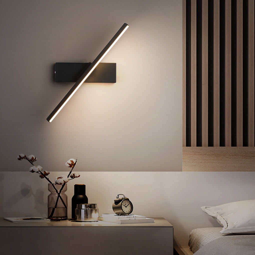 330° Rotatable Creative Strip LED Contemporary Wall Light, Bedroom Wall Sconce, detail 5
