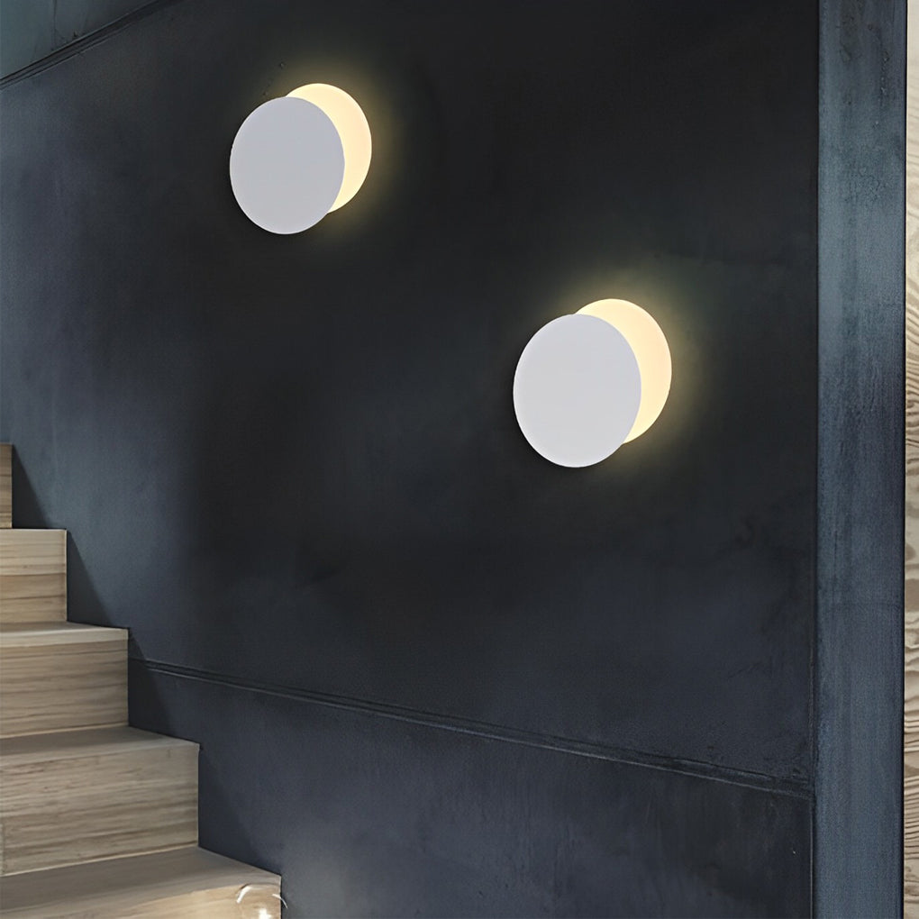 360° Rotatable Circular LED Contemporary Wall Light Decorative Wall Light, Bedroom Wall Sconce, detail 2
