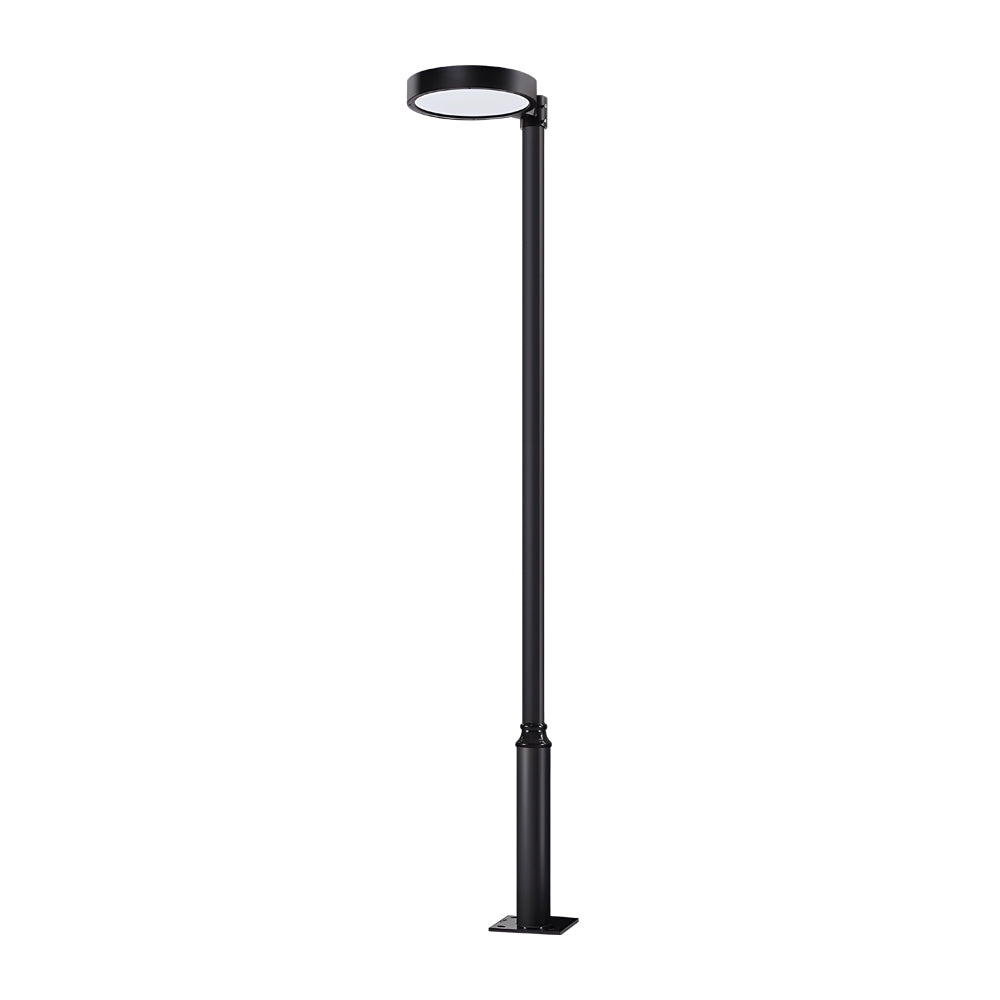 Circular Waterproof Smart Remote Control LED Solar Lamp Post Top Lights, Outdoor Wall Light, detail 11