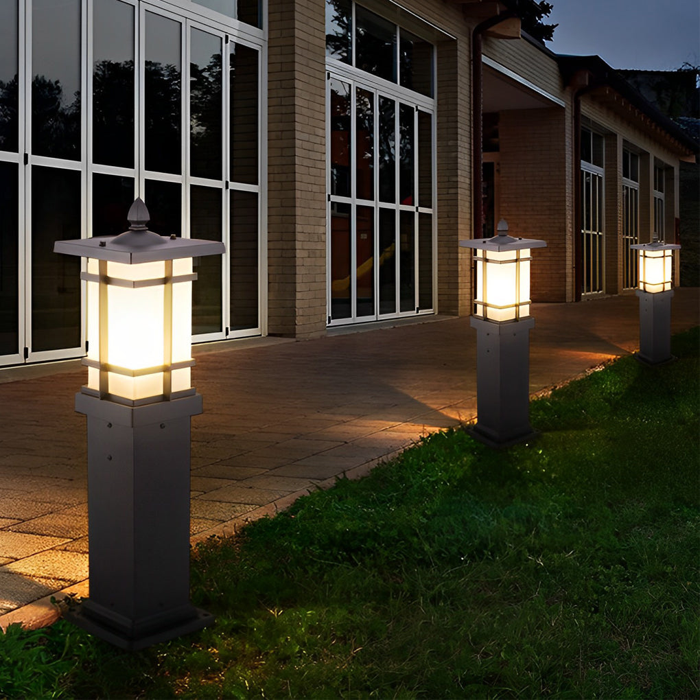 Waterproof LED Intelligent Black Contemporary Solar Lawn Lamp Exterior Lights, Outdoor Wall Light, detail 3