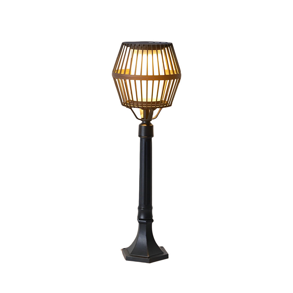 Waterproof Aluminum LED Matte Black Contemporary Solar Exterior Lights Lanterns, Outdoor Wall Light, detail 14
