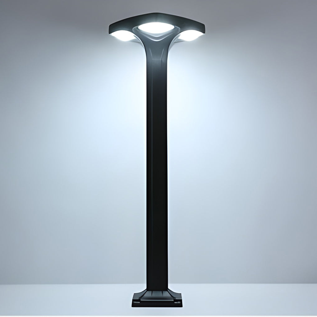Square Waterproof LED Exterior Black Contemporary Path Lights Post Lighting, Outdoor Wall Light, detail 6
