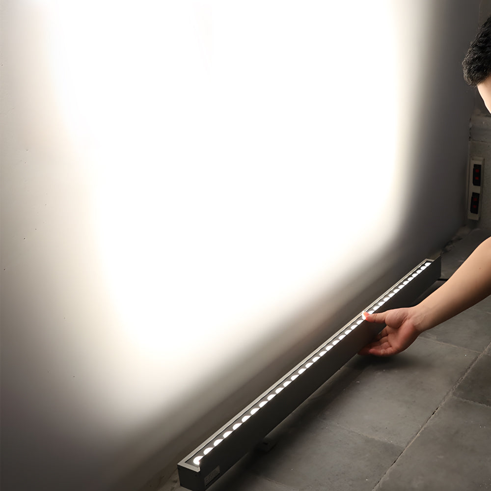 Glass 39.3-Inch Long 24V Linear LED Wall Washer, Hardwired Wall Sconce, 39.3"