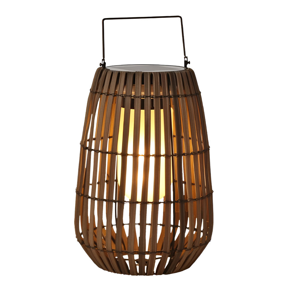 Rattan Portable Lantern Shaped LED Waterproof Solar Exterior Lights - Outdoor Light, Outdoor Wall Light, detail 8