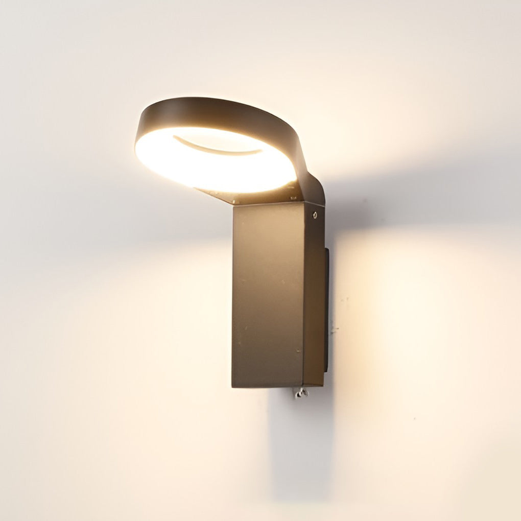 Spoon-shaped Waterproof 18W LED Black Contemporary Wall Light Pathway Lights, Wall Sconce, detail 12