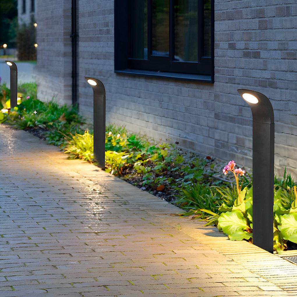 Waterproof IP65 COB LED Black Contemporary Exterior Pathway Lights, Outdoor Wall Light, detail 4