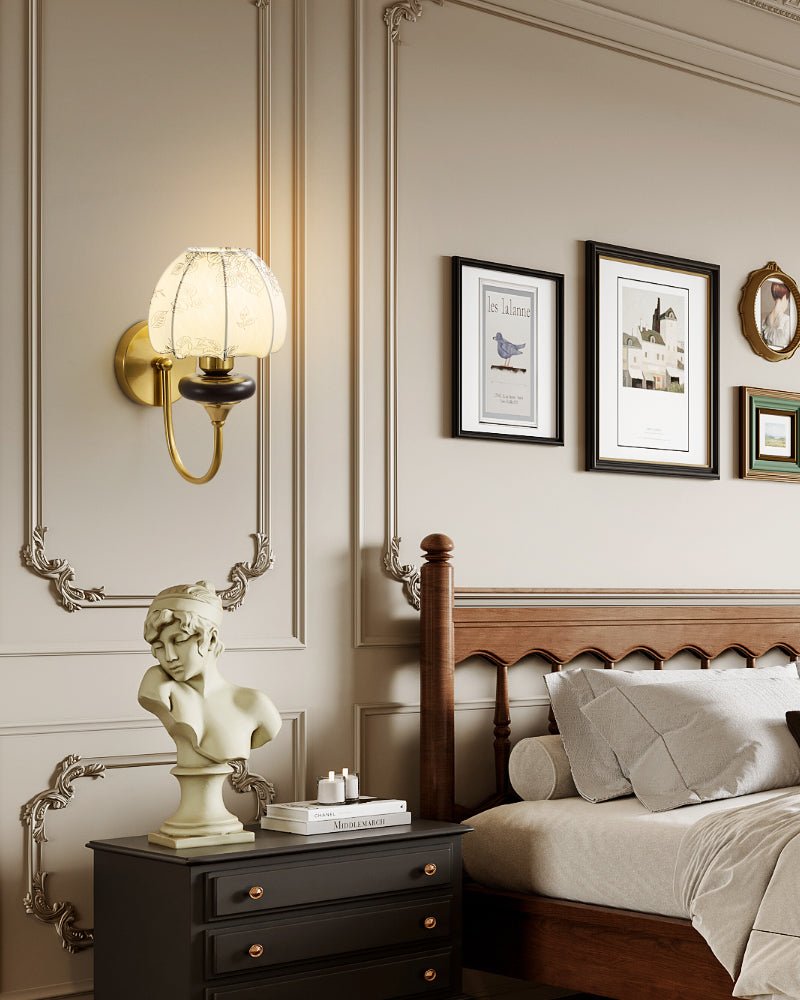 Amelie Floral Wall Light, Hardwired Wall Sconce, detail 12