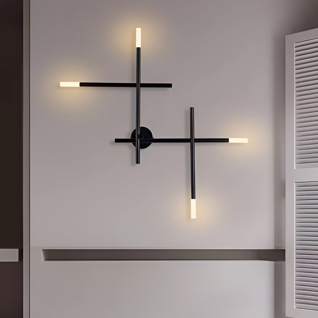 Creative Geometric Strip LED Contemporary Wall Light, Bedroom Wall Sconce, detail 2