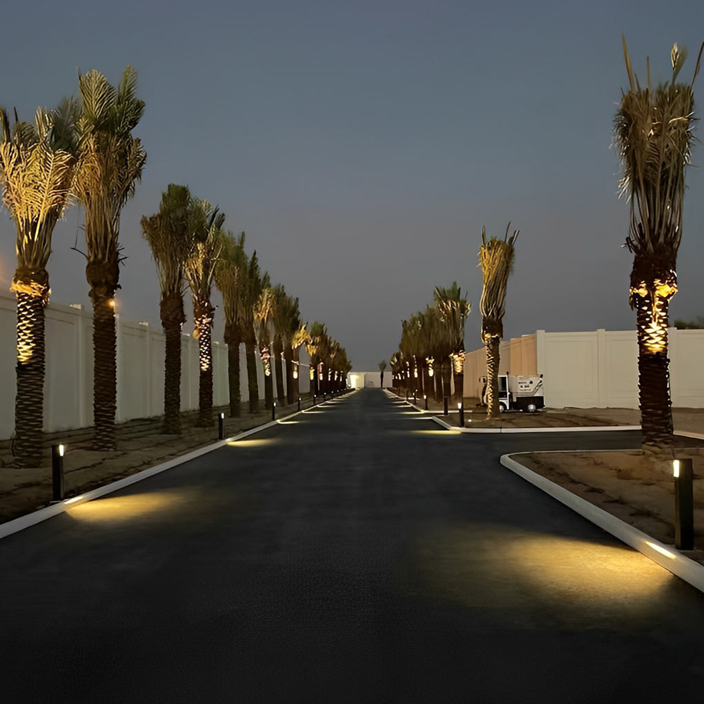 Exterior Waterproof LED Aluminum Black Contemporary Lawn Lamp Pathway Lights, Outdoor Wall Light, detail 3