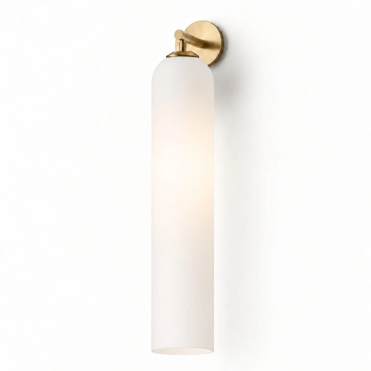 Cylindrical Art Glass Wall Light