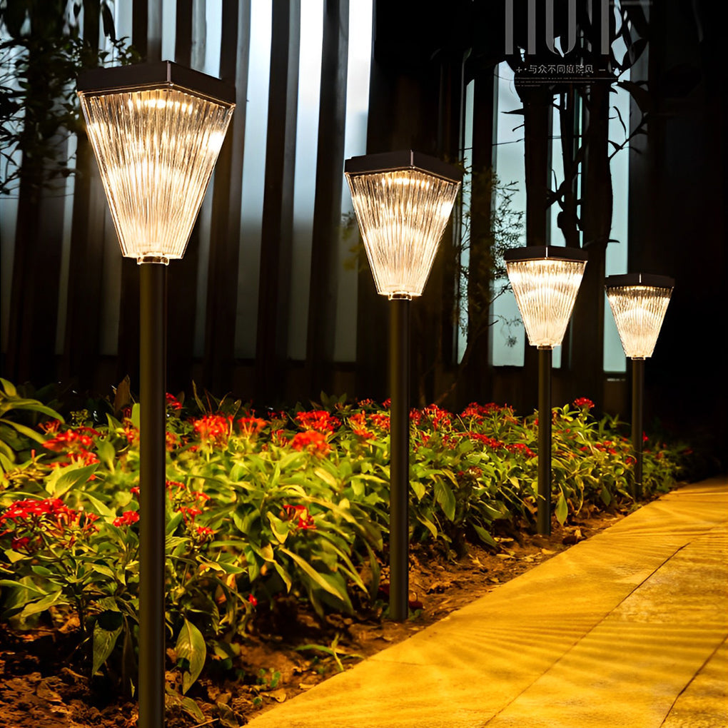 Square Waterproof Dimmable LED Intelligent Contemporary Solar Lawn Lights, Outdoor Wall Light, detail 3