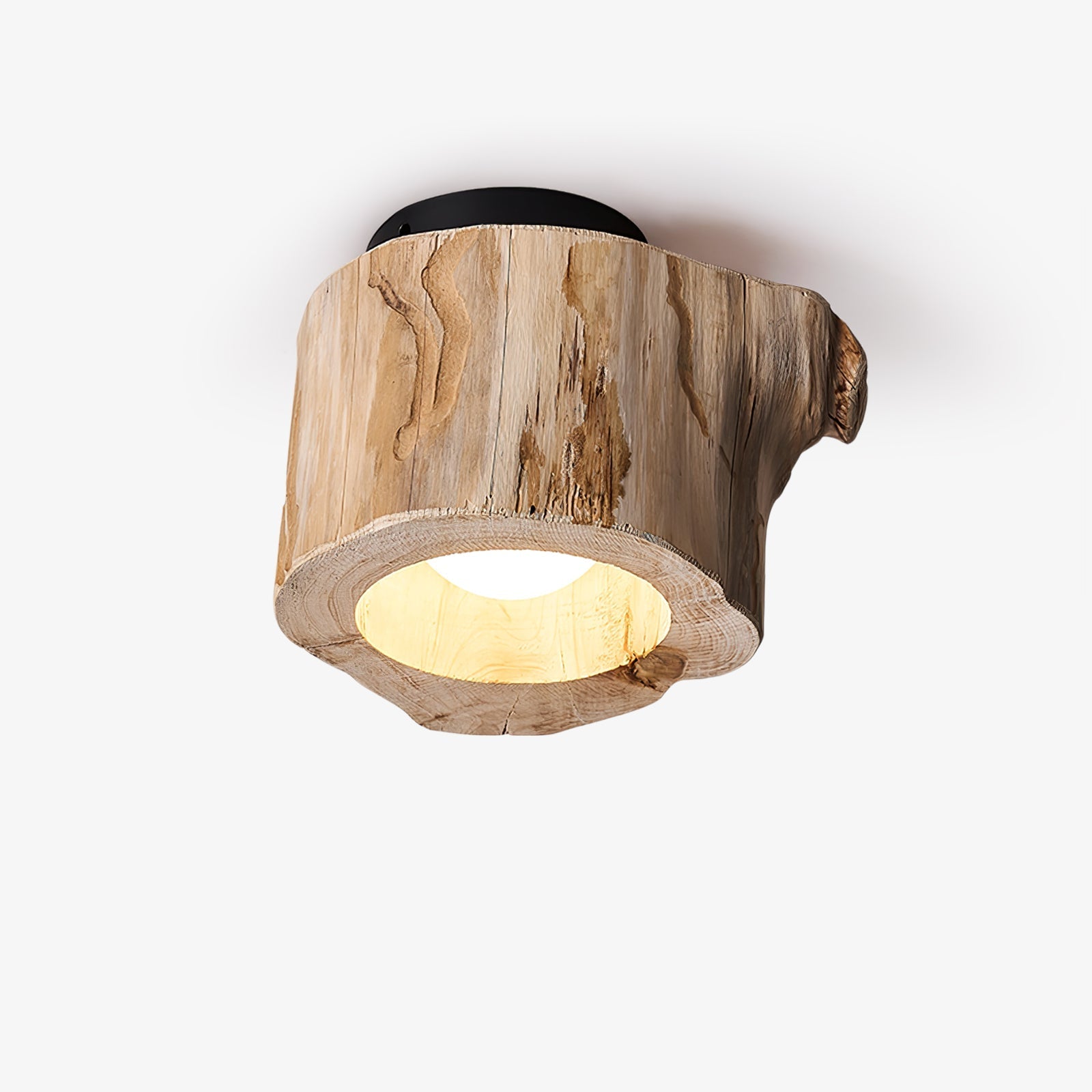Metal Tarn Hollow Ceiing Lamp, Hardwired Wall Sconce, Wood, Dia 20cm x H 14cm