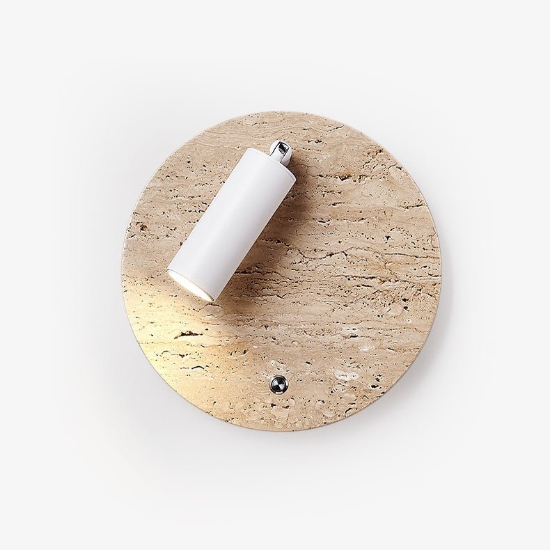 Travertine Axis Directional Wall Light, Hardwired Wall Sconce, detail 2