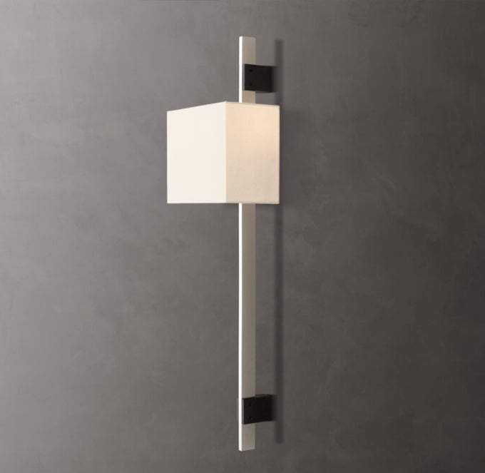 Vela Box Bar Sconce - Box Shade, Bedroom Wall Sconce, detail 22