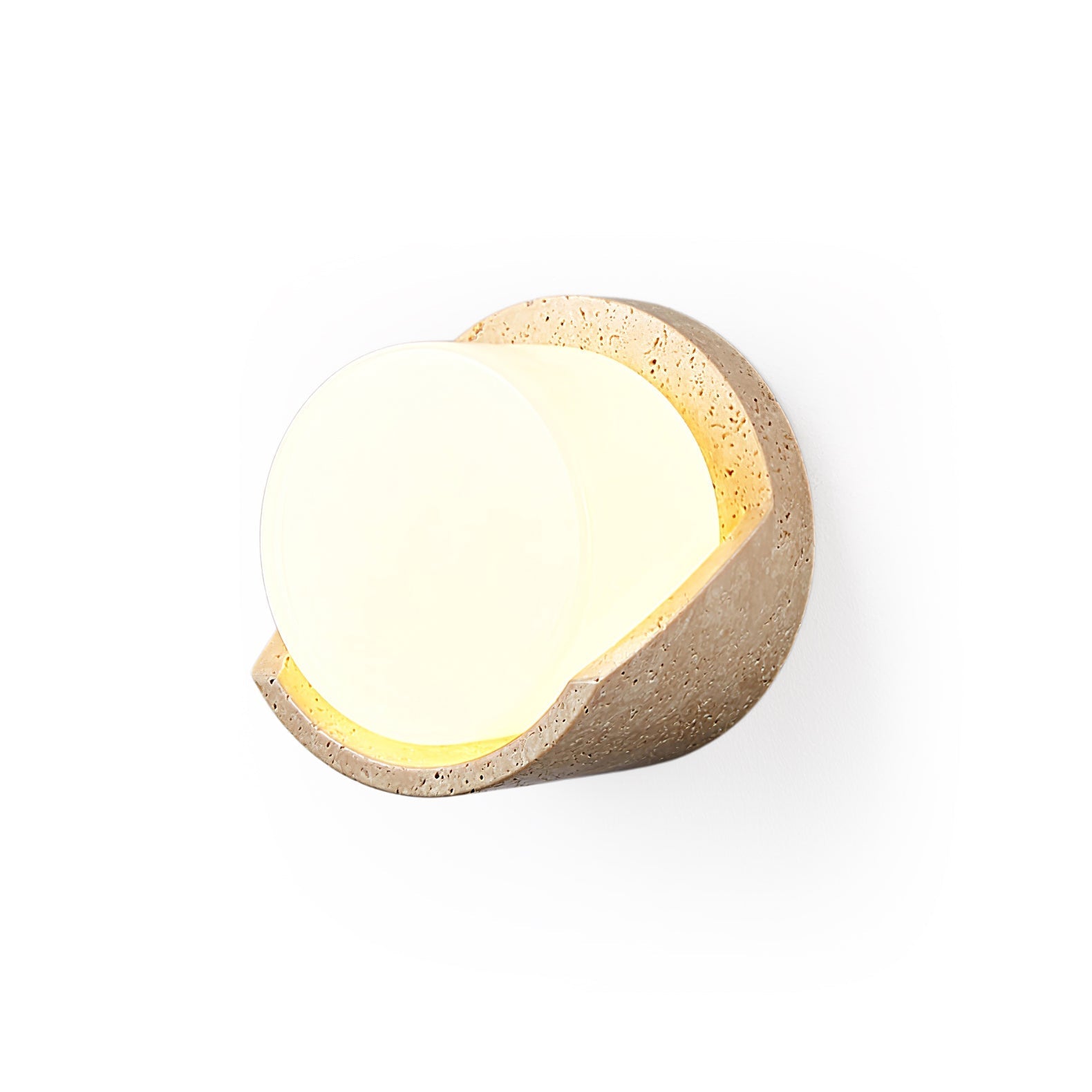 Linus Travertine Wall Light, Hardwired Wall Sconce, detail 11