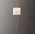 Vela Octagonal Bar Sconce - Circular Shade, Bedroom Wall Sconce, Dimensions Octagonal: 12"