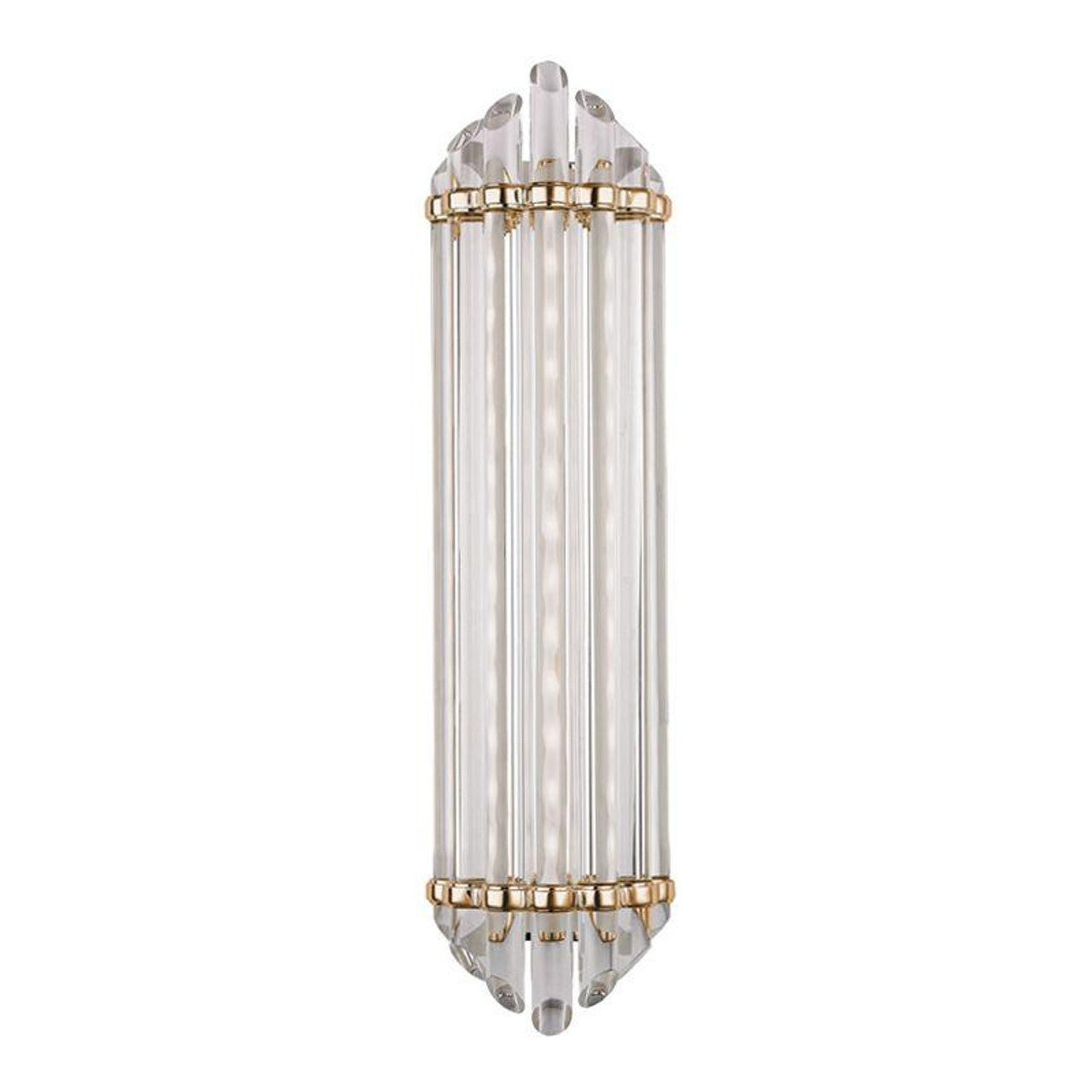Planar Wall Light, 1-Light, LED, Vintage Platinum, 27"H, Hardwired Wall Sconce, detail 2