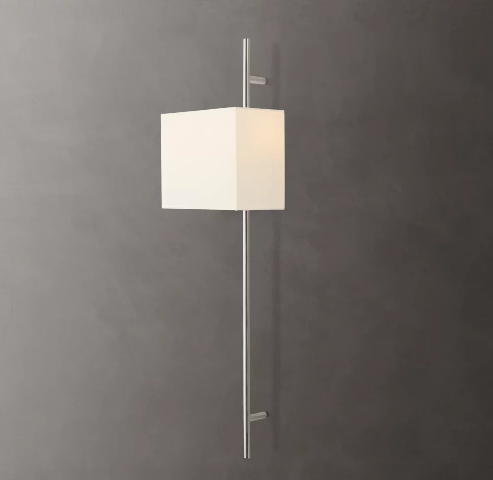 Vela Octagonal Bar Sconce - Box Shade, Bedroom Wall Sconce, detail 2