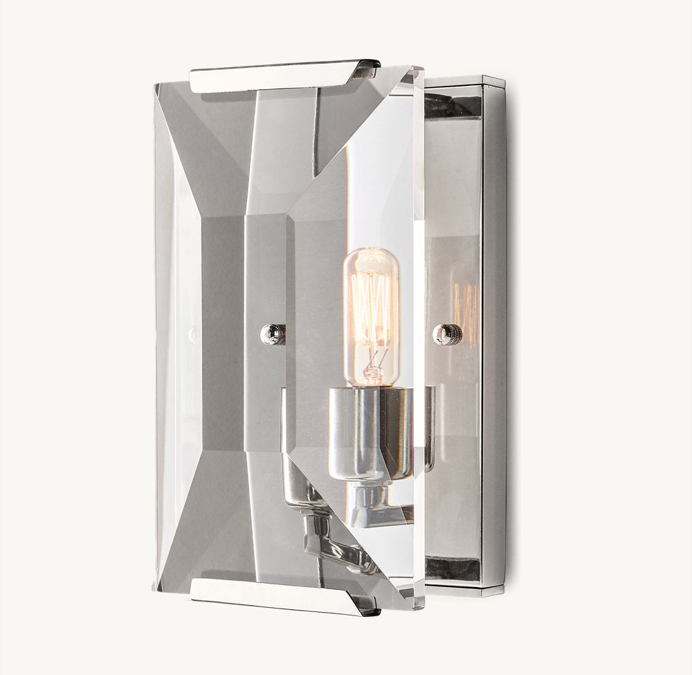 Harlow Crystal Wall Light, Bedroom Wall Sconce, detail 15