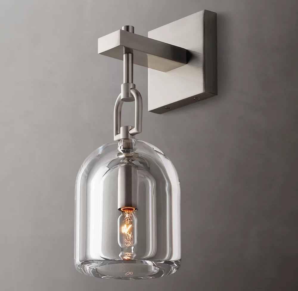 Botanist Cloche Wall Light, Bedroom Wall Sconce, detail 12