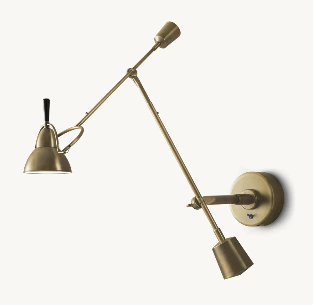Counterpoise Swing-Arm Wall Light, Plug-In Wall Sconce, detail 4