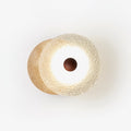 Aurora Travertine Wall Light, Hardwired Wall Sconce, Yellow Travertine, Dia 33cm x H 30cm