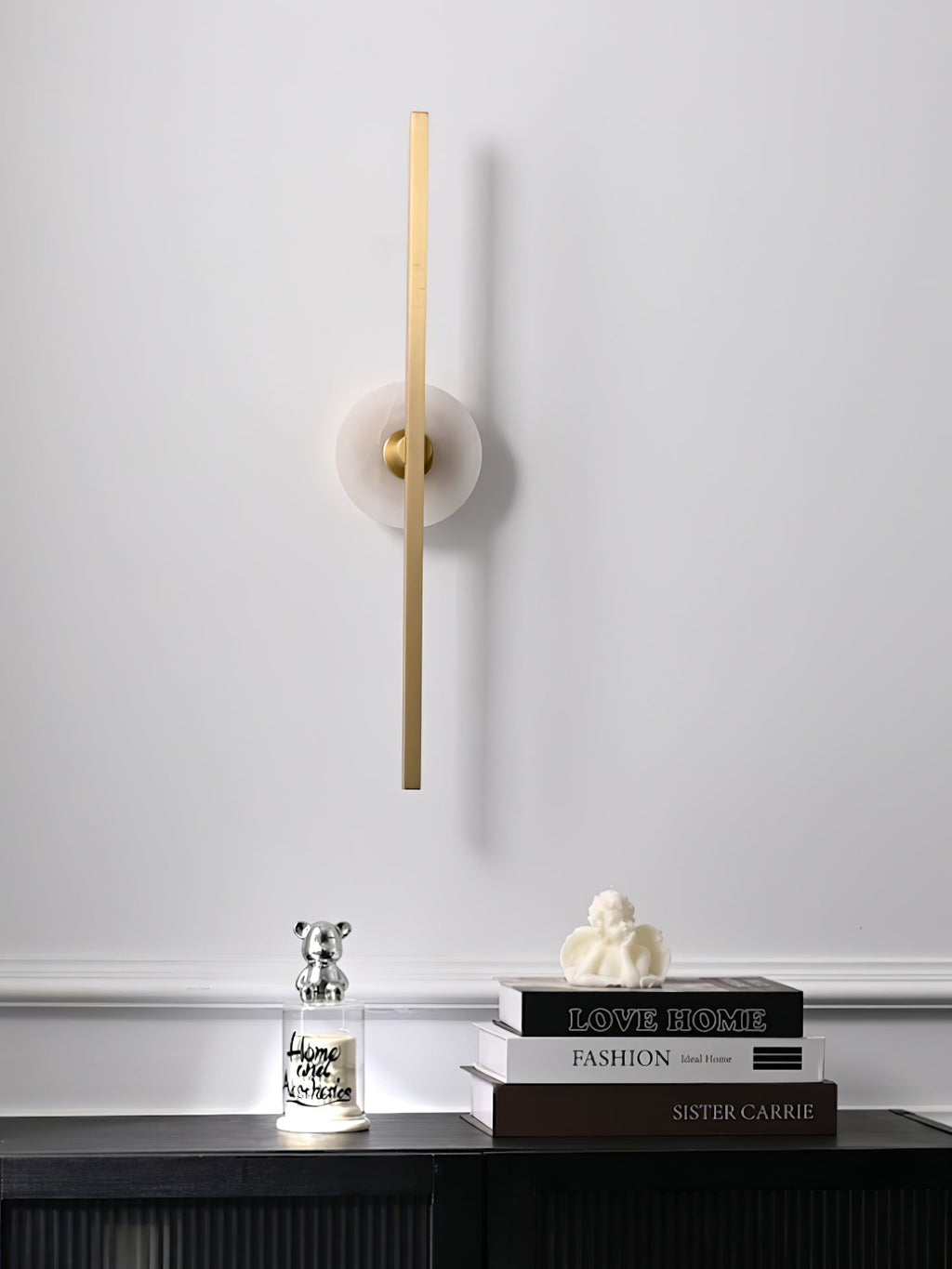 Zylaro Stone Wall Light, Hardwired Wall Sconce, detail 3