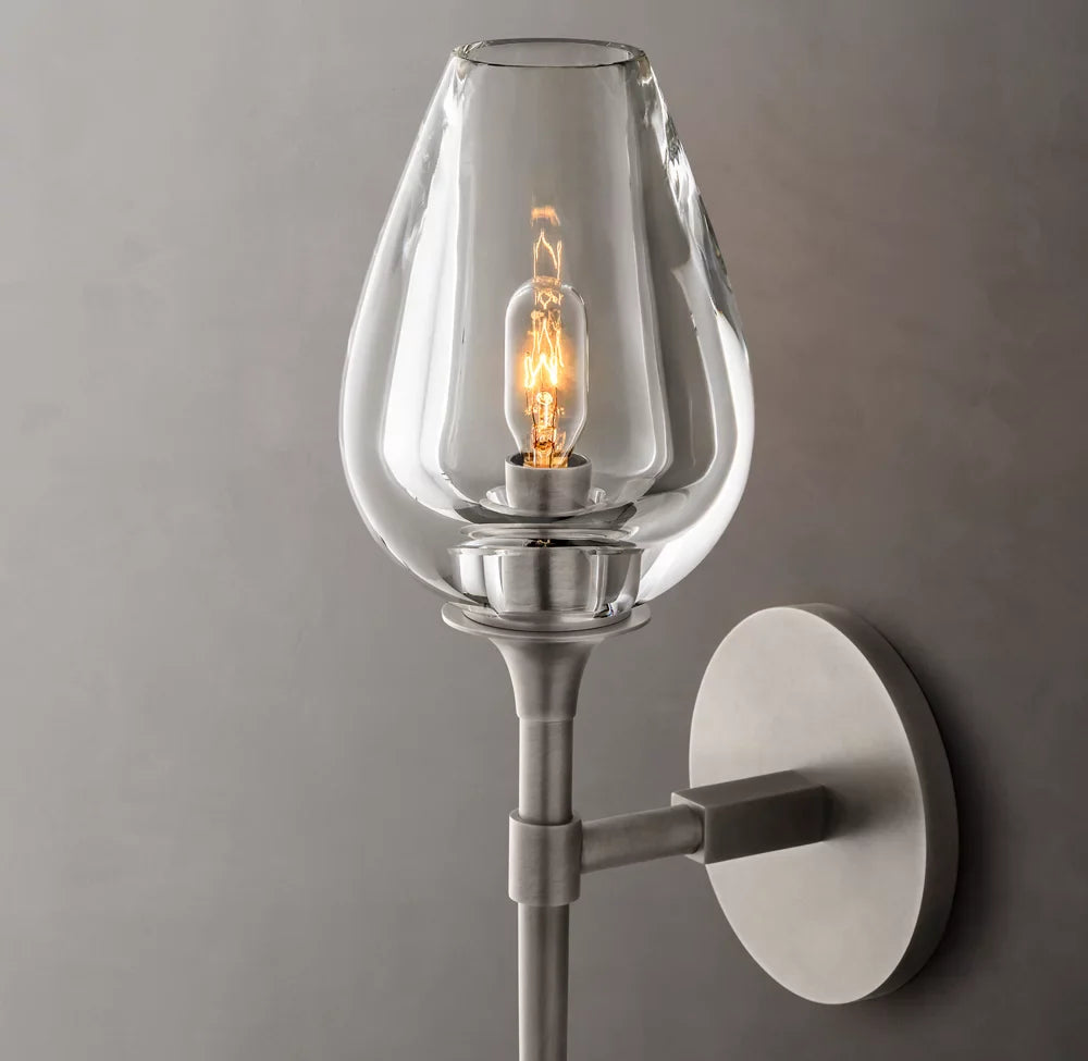 Tulip Grand Wall Light - 5"W x 7"D x 24"H, Bathroom Wall Sconce, detail 16