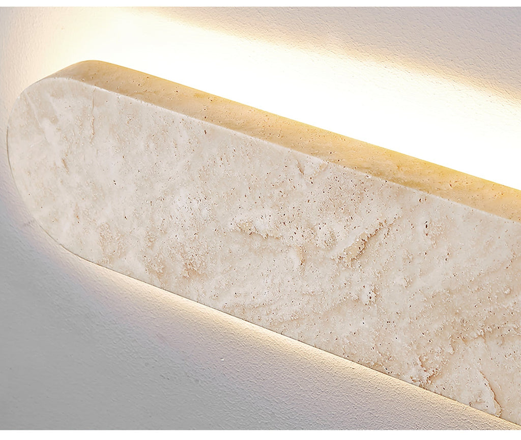 Lior Travertine Wall Light, Hardwired Wall Sconce, detail 8
