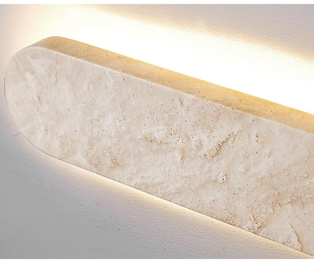 Lior Travertine Wall Light, Hardwired Wall Sconce, detail 8