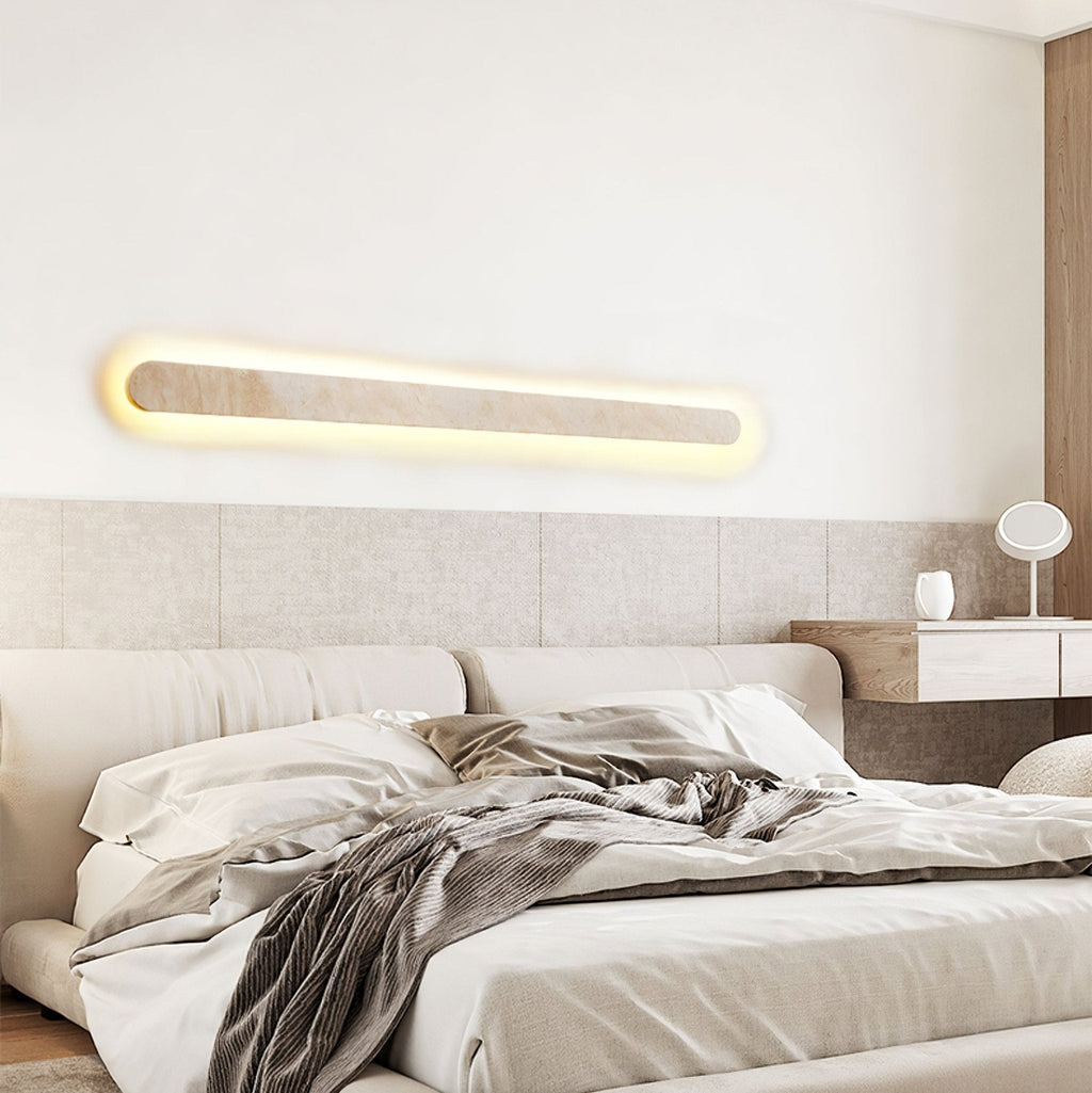 Lior Travertine Wall Light, Hardwired Wall Sconce, detail 6