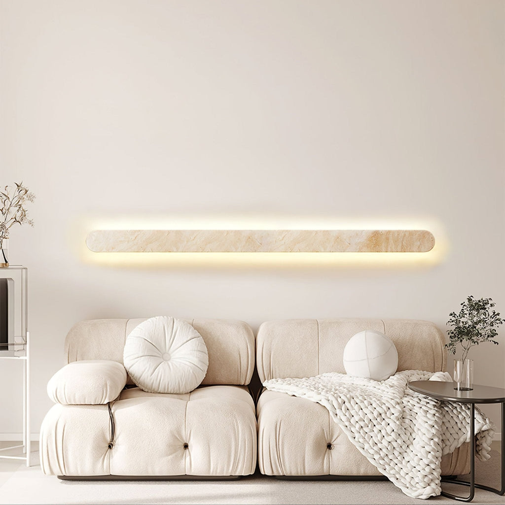 Lior Travertine Wall Light, Hardwired Wall Sconce, detail 5