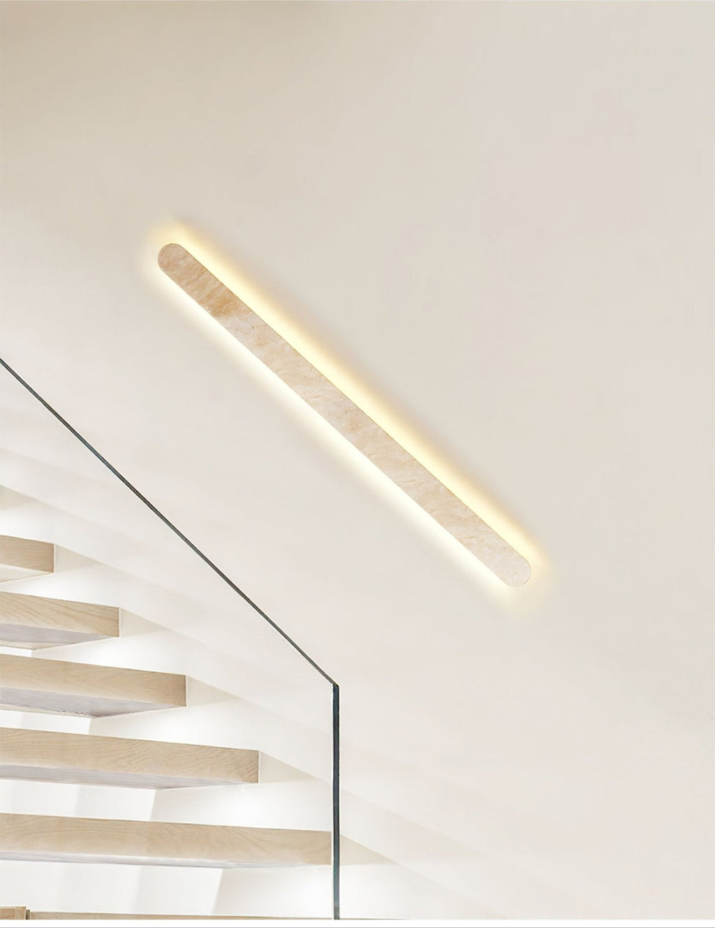 Lior Travertine Wall Light, Hardwired Wall Sconce, detail 4