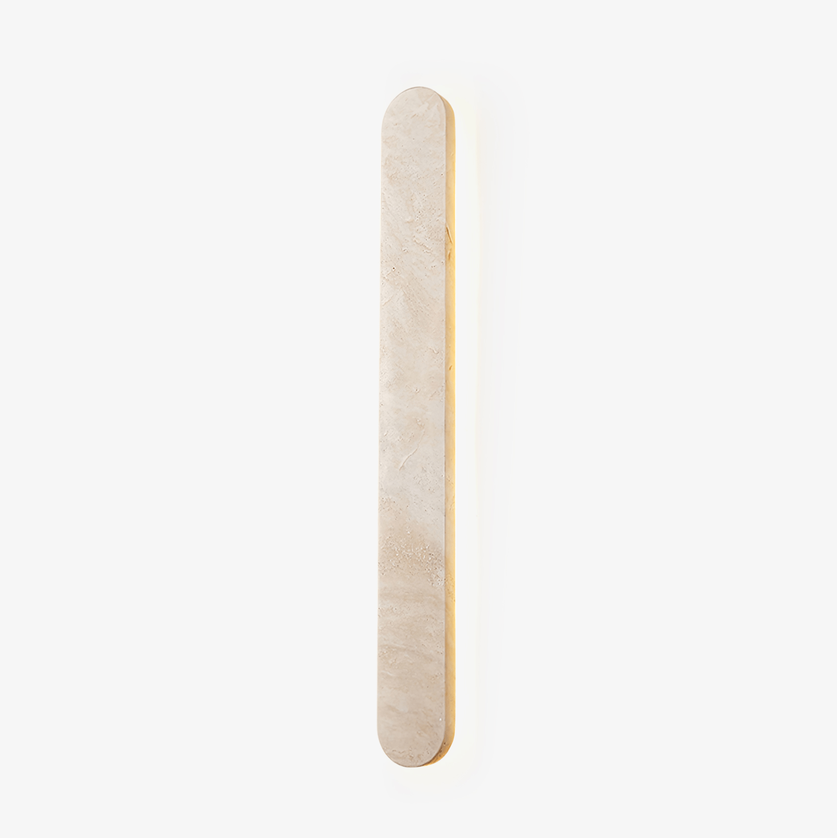 Lior Travertine Wall Light, Hardwired Wall Sconce, Yellow Travertine, Dia 9cm x H 40cm