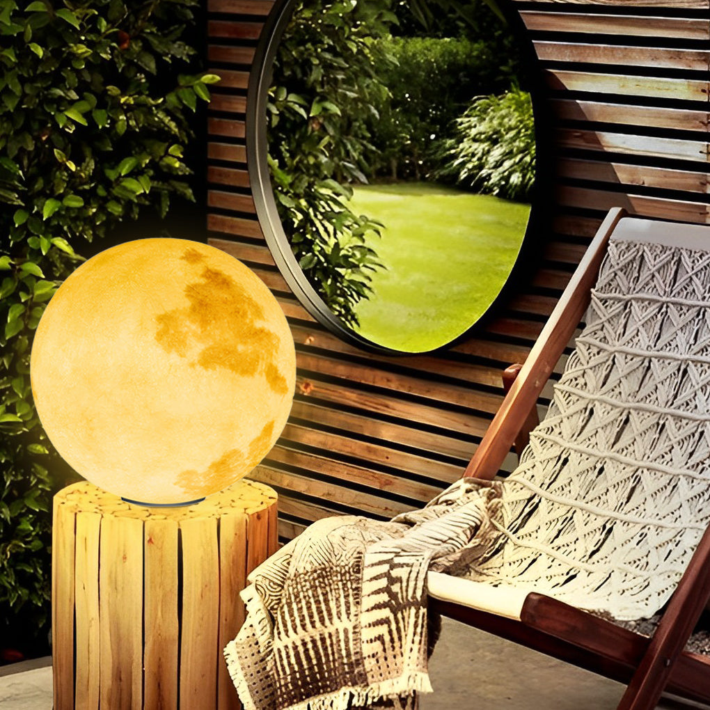 Moon-Shaped Exterior Pier-Mount Pillar Accent Post Light, Outdoor Wall Light, detail 5