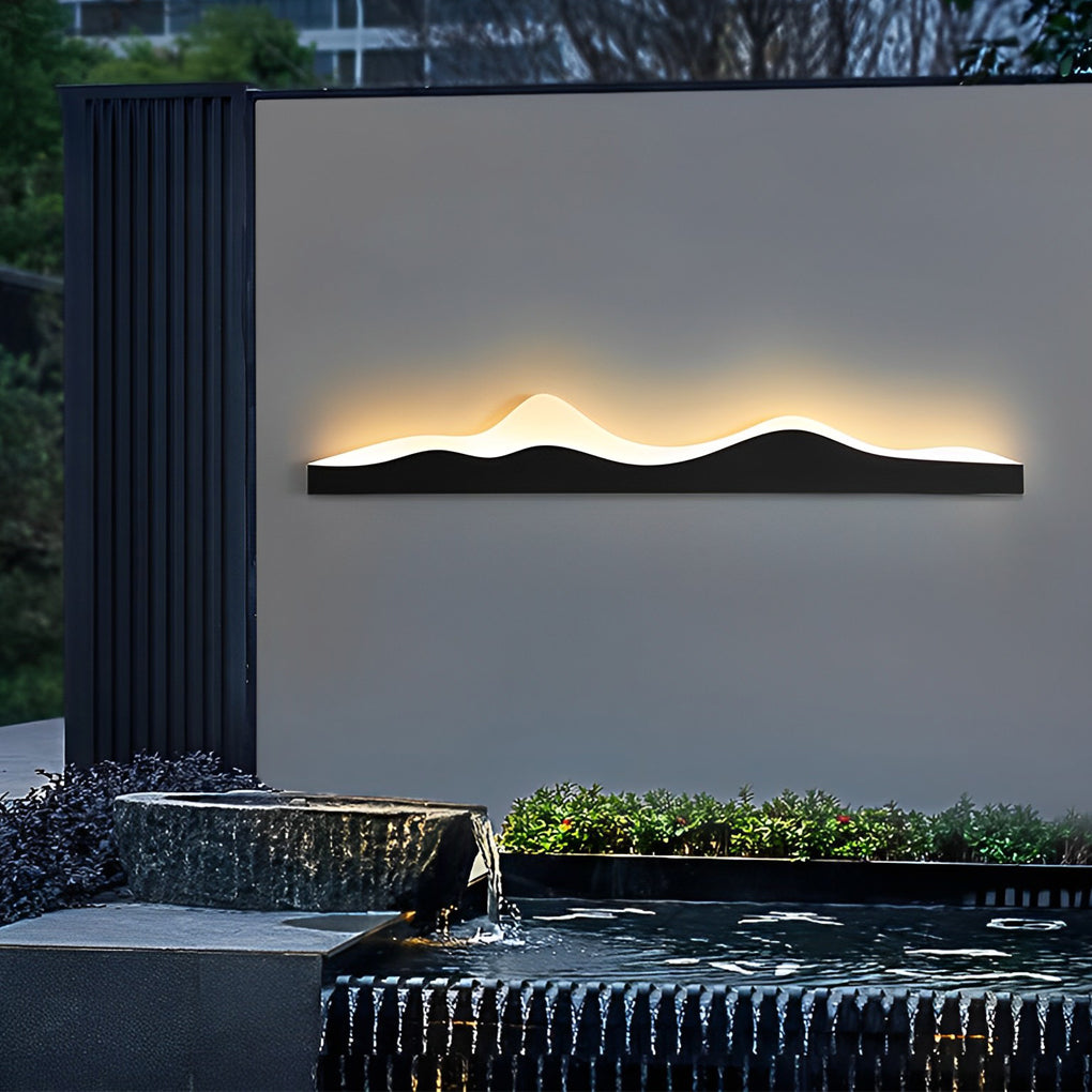 Mountain Scenery Creative Waterproof LED Contemporary Exterior Wall Fixtures, Outdoor Wall Light, detail 3