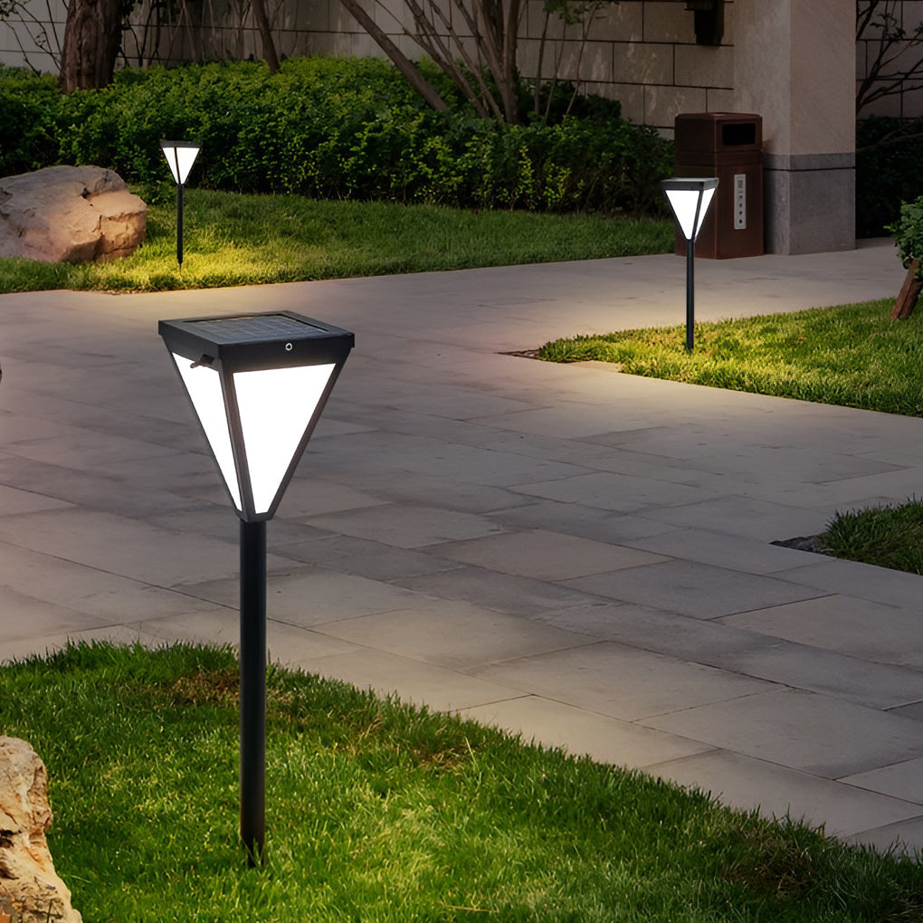 Exterior Waterproof 2.6w LED Contemporary Solar Pathway Lights Post Lights, Outdoor Wall Light, detail 3
