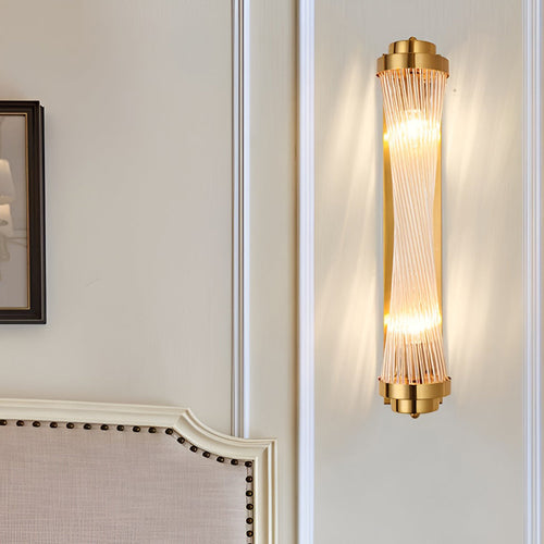 Adjustable Warm White Light LED Crystal Golden Nordic Wall Light, Bedroom Wall Sconce, detail 2