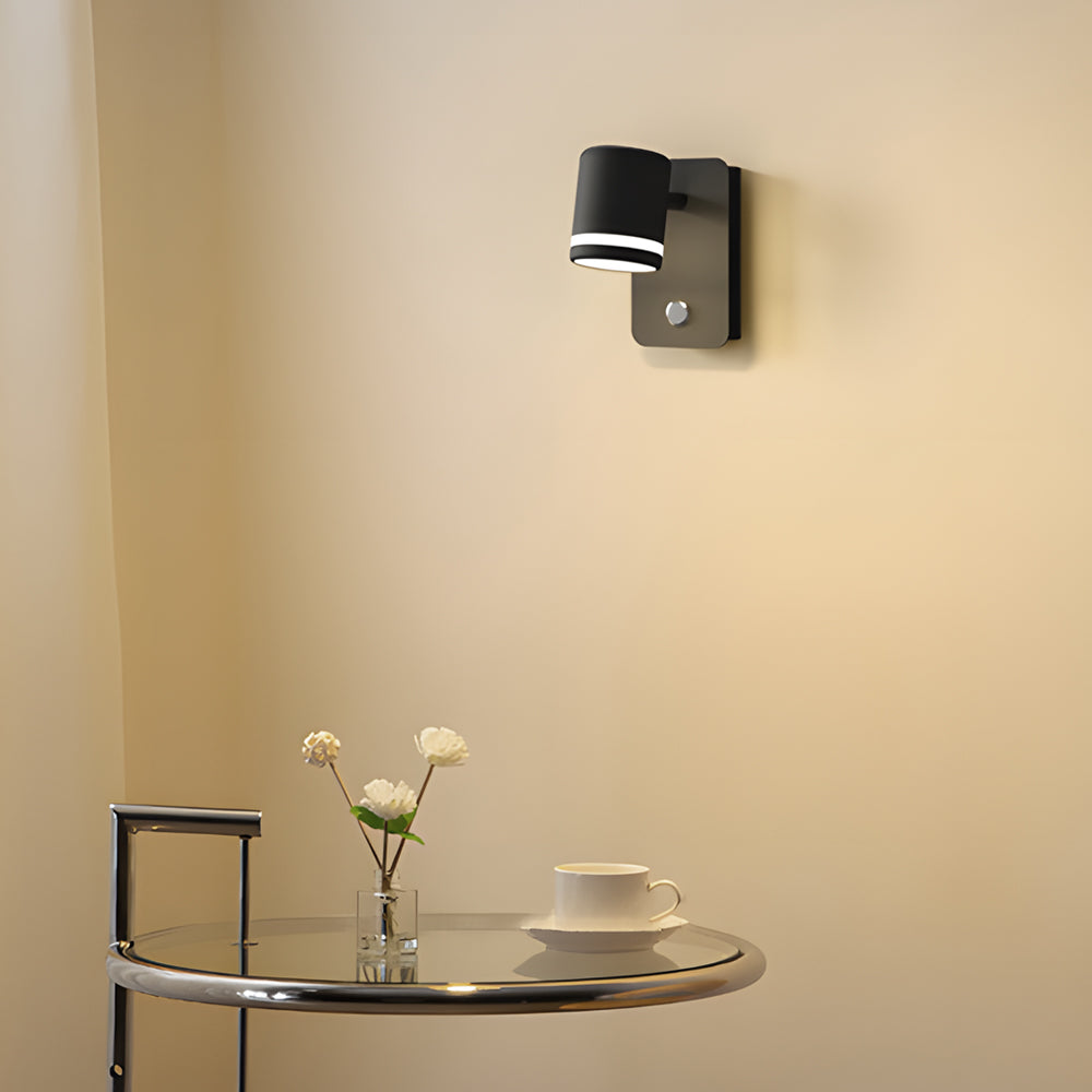 USB Rotatable Magnetic Wall Fixture Bedside Spotlight, Bedroom Wall Sconce, detail 3
