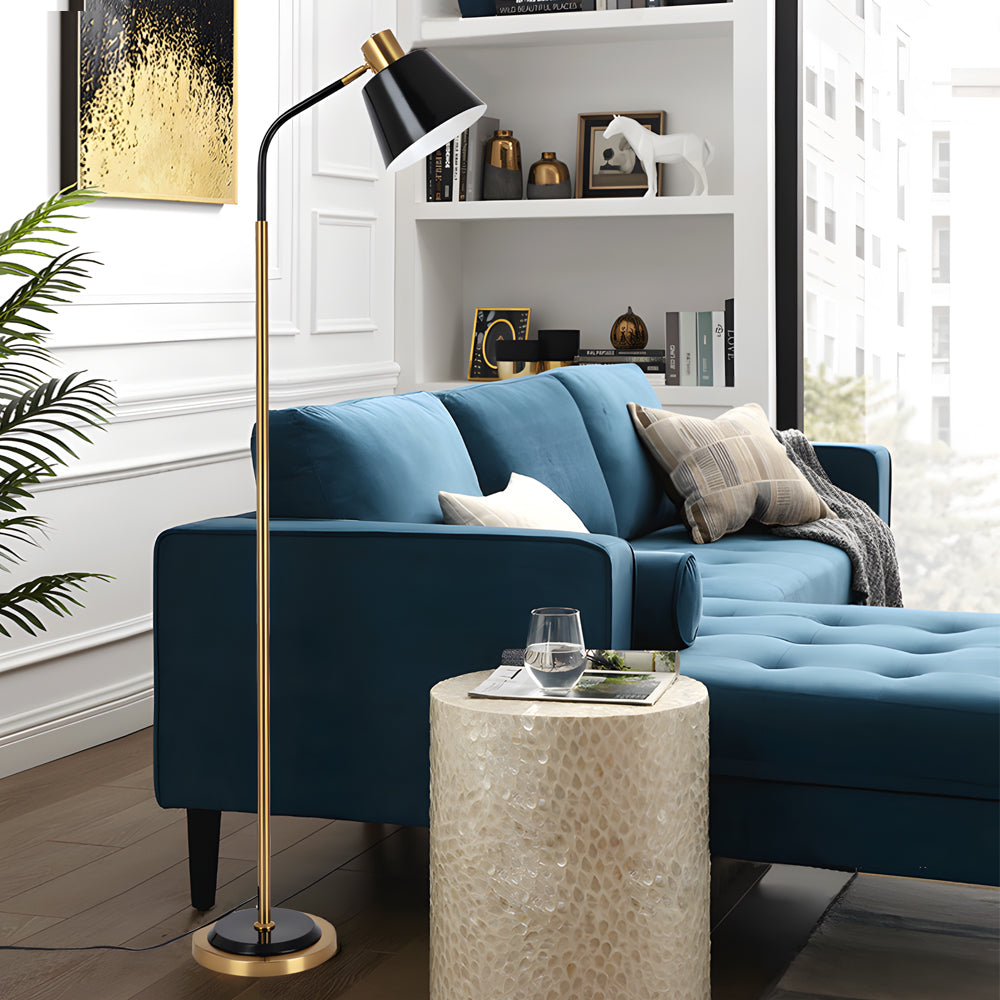 62-in Metal 1-Bulb Rotatable Reading Floor Light, Floor Lamp, detail 2