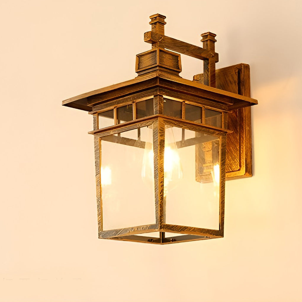 Glass LED Waterproof Retro Exterior Wall Light Wall Light Lighting without Bulb, Outdoor Wall Light, detail 8