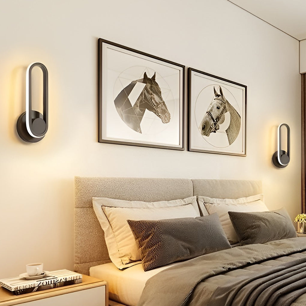 330° Rotatable Rounded Box LED Nordic Wall Light, Bedroom Wall Sconce, detail 2