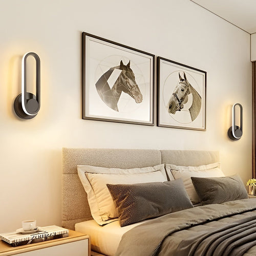 330° Rotatable Rounded Box LED Nordic Wall Light, Bedroom Wall Sconce, detail 2