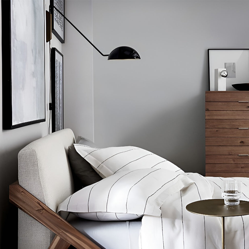 Adjustable Creative E27 Nordic Pivot Arm Wall Light, Bedroom Wall Sconce, detail 3