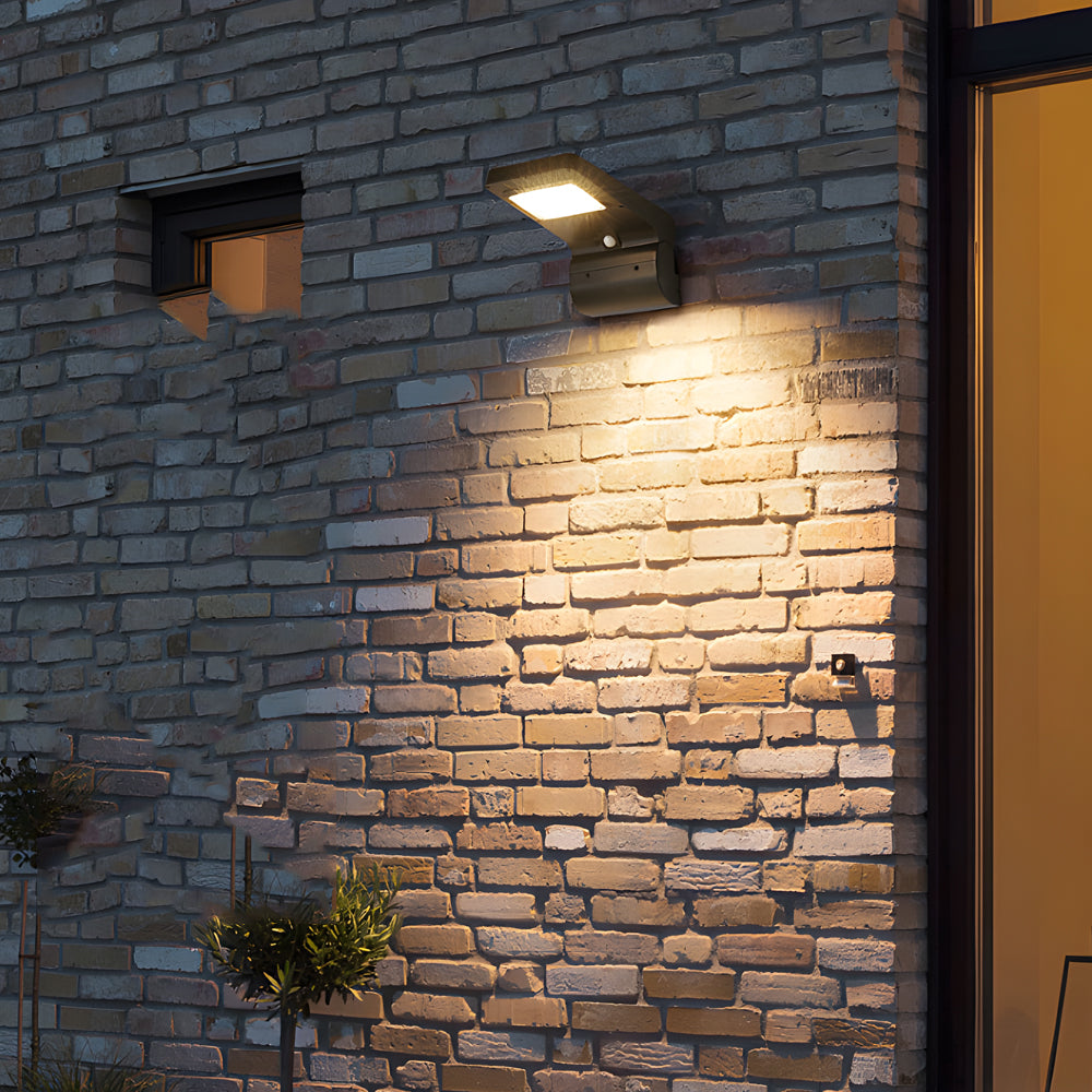 Exterior Black LED Solar Wall Fixtures, Outdoor Wall Light, detail 2