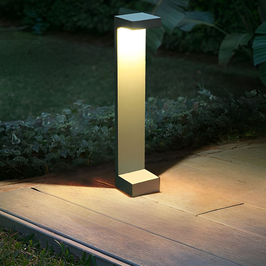 I-Shaped Waterproof Aluminum LED Black Contemporary Exterior Pathway Lights, Outdoor Wall Light, detail 2